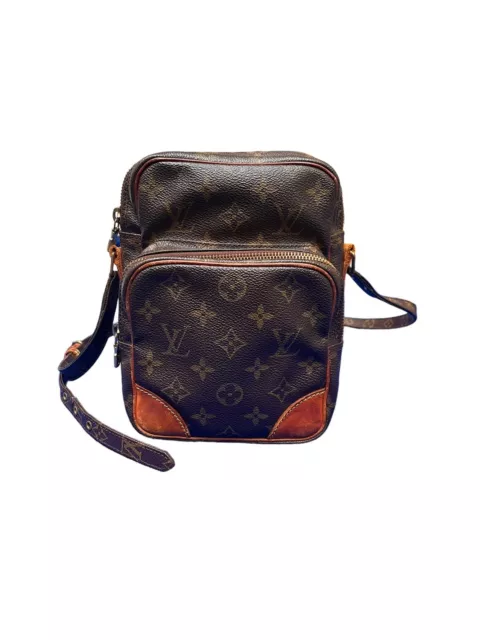LOUIS VUITTON M45729 Monogram shadow Discovery Bum BagPM body bag Leather  Navy