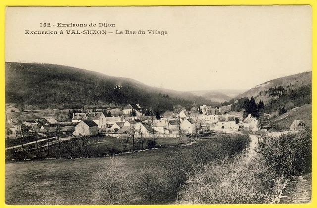 cpa 21 - surroundings of Dijon VAL SUZON (Côte d'Or) Le Bas du VILLAGE