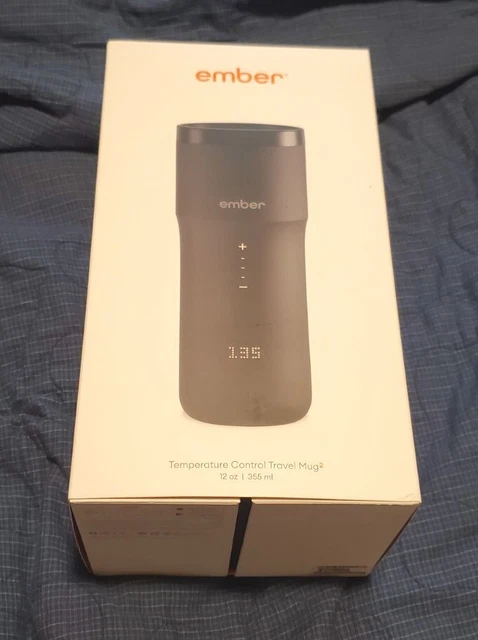 Ember Control Smart Travel Mug 2 - 12oz Black - App Controlled Heated Coffee Cup