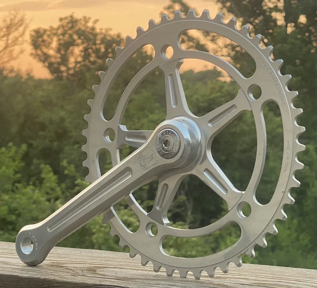 Campagnolo PISTA Crank SET Fluted Nuovo Record Vintage Classic 165 NIB Campagnolo PISTA Crank SET Fluted Nuovo Record Vintage Classic 165 NIB