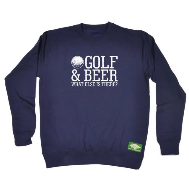 Golf Oob And Beer - Mens Womens Novelty Funny Top Sweatshirts Jumper Sweatshirt