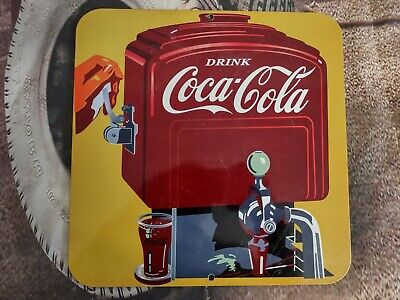 Old Vintage Drink Coca-Cola Soda Coke Pop Porcelain Gas Station Sign