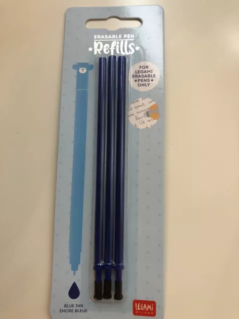 Legami  Ersatzminen * Blau * für löschbaren Gelschreiber Erasable Pen