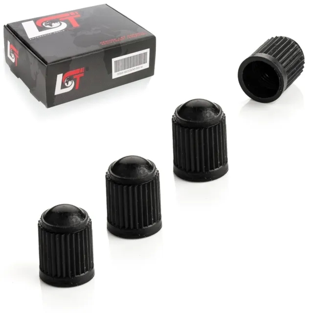 4x Ventilkappen Reifenventil Abdeckung Kunststoff Schwarz für AUDI Q2 Q3 Q5 Q7