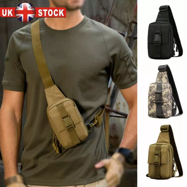 Tactical Sling Chest Pack Bag Molle Daypack Backpack Small Military Shoulder Bag