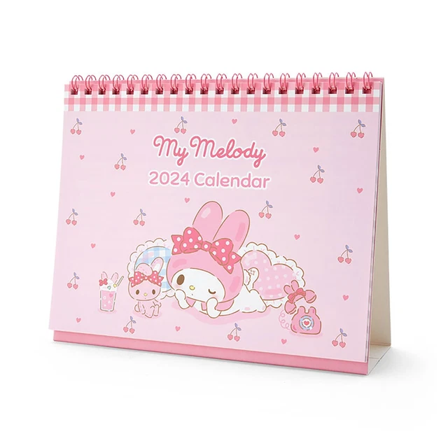 SANRIO MY MELODY Official 2024 Desktop Ring Calendar FREE Shipping 17.
