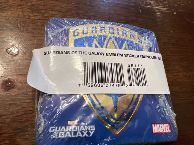Marvel Comics Guardians of the Galaxy Promo Emblem Sticker Bundle of 25 SEALED