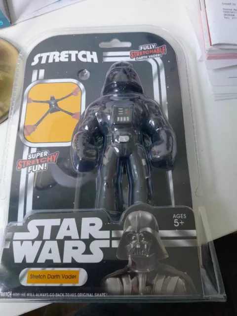 Star Wars Stretch Darth Vader Figure 16cm Tall Fully Stretchable Brand New