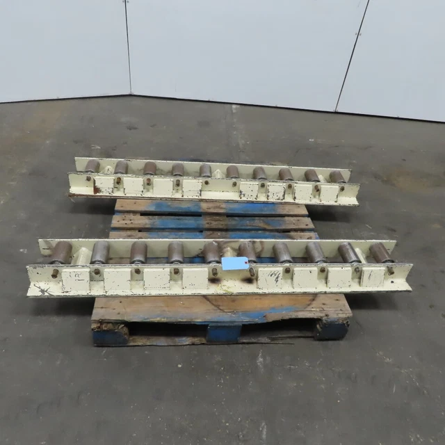 11-1/2"x62" Heavy Duty Gravity Conveyor 5-1/2" BF 6" Centers Lot of 2