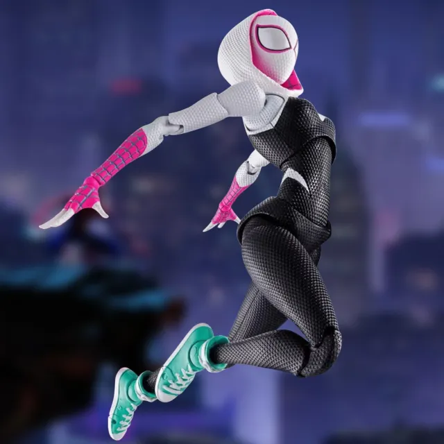 SHF Spider Man Across The Spider-Verse Spider-Gwen Stacy Action Figure Toy