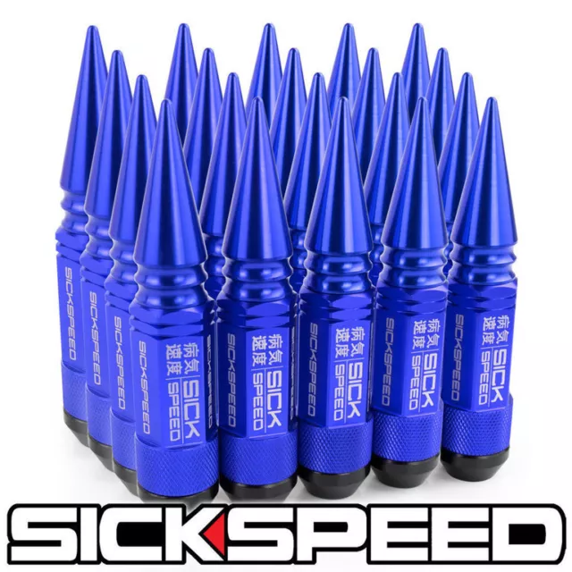 BLAU SICKSPEED Hybrid Lug Nuts 60/108mm spiked M12x1.5 Radmuttern 3-teilig short