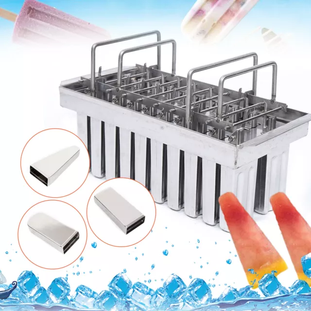 20/30 Packs Molds Pop Lolly Popsicle Ice Cream Stick Holder Mold Stainless Steel