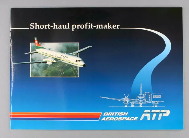 Britische Aerospace Atp Hersteller Verkaufsbroschüre Kurzstrecken Gewinnmacher