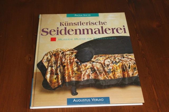 Libro pintura artística de seda instrucciones patrones modernos para textiles residenciales