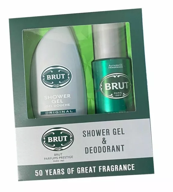 Brut Geschenkset Original Deospray 200ml + 250ml Shower Gel