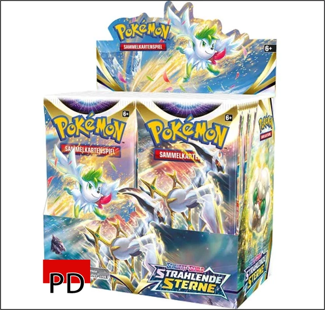20 Pokemon Karten | STRAHLENDE STERNE | 3x Reverse HOLO GARANTIERT | DEUTSCH