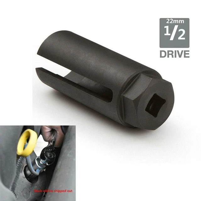 Oxygen O2 Sensor 6 Point Square Socket 22mm 1/2" Drive Wrench Removal Hand Tool