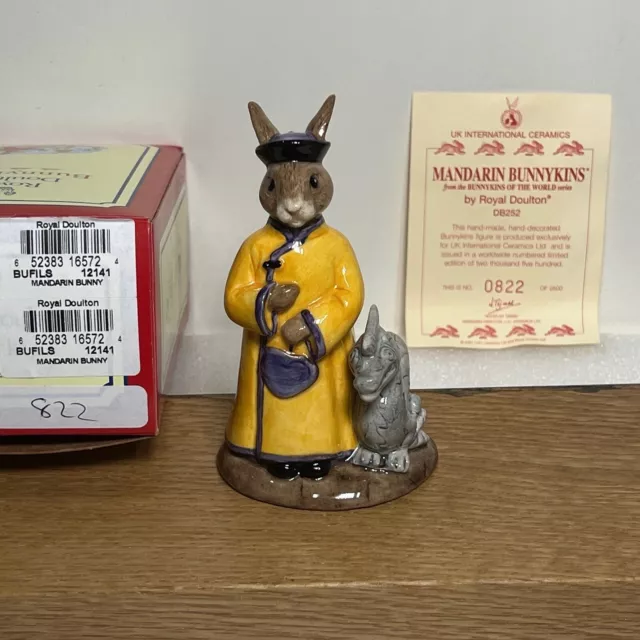 Bunnykins Royal Doulton Mandarin DB252 Boxed Limited Edition 822 /2500