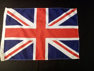 BANDIERA INGLESE IN TESSUTO  43X31CM CIRCA DA COLLEZIONE 