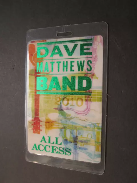 2010 Dave Matthews Band Chicago IL Concert Photographr Backstage All Access Pass