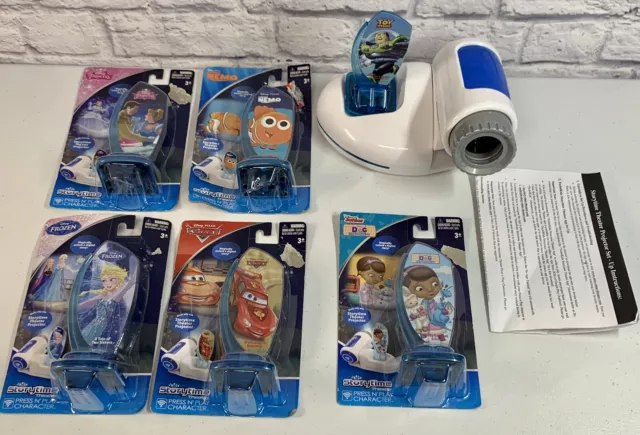 Childrens Storytime Theater Projector w/6 Disney Movie Cartridges *TESTED*