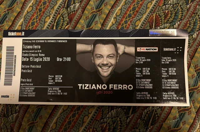 Biglietto Concerto Tiziano Ferro ROMA