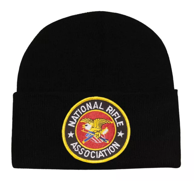 National Rifle Association NRA Patch Cuffed Winter Beanie