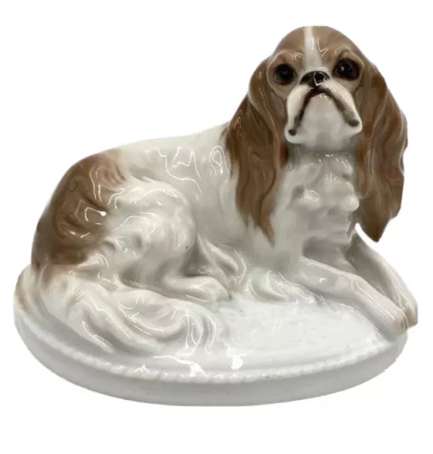 FREE SHIP Rosenthal Germany King Charles Spaniel porcelain by F. Diller Selb
