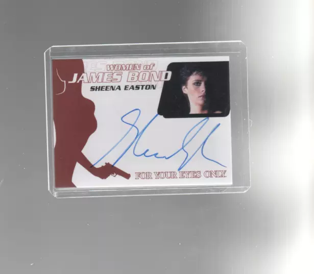 Woman of James Bond Sheena Easton autograph card