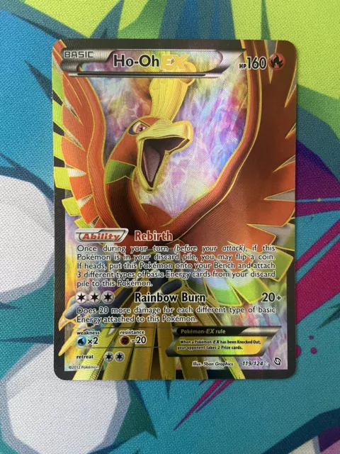 Pokemon TCG English Ho-Oh EX 22/124 Dragons Exalted LP