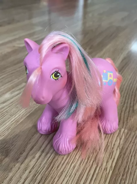 My Little Pony G1 Vintage BIG BROTHER Boy STEAMER Train Pink  1987