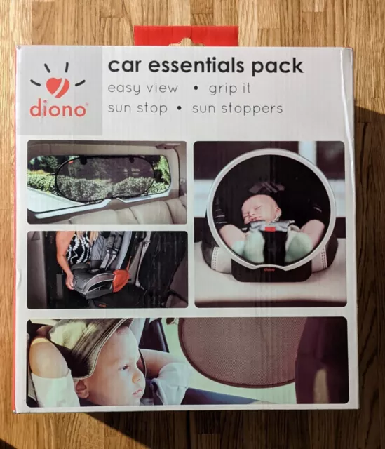 Diono Car Essentials Accessory Pack - Grip It, Easy View, Sun Stop and Stoppers