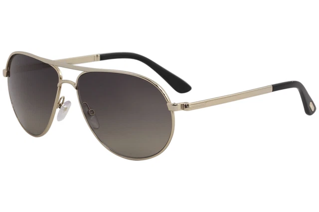 Tom Ford Men's Marko TF144 TF/144 28D Rose Gold Fashion Pilot Sunglasses 58mm