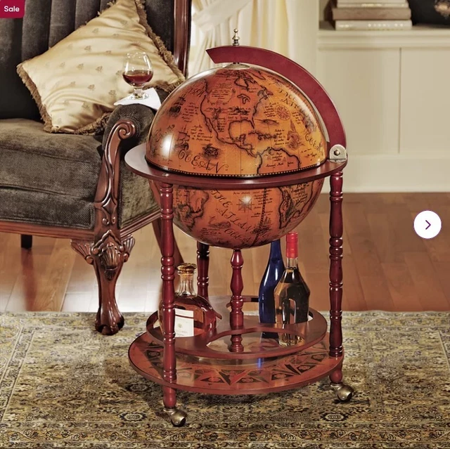 Bar Globe Old World Italian Wine Liquor Cabinet Storage Style Mini Stand New Map Bar Globe Old World Italian Wine Liquor Cabinet Storage Style Mini Stand New Map