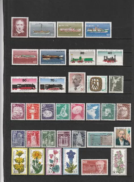 TIMBRES ALLEMAGNE BERLIN - ANNEES COMPLETES 1975/76 - NEUF ** -COTE 73,80 euros