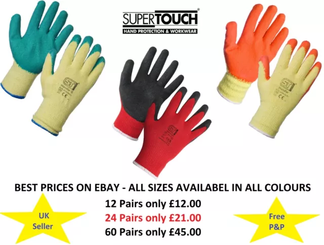 Supertouch Handler Gloves - size M to XXL - Free UK Postage included
