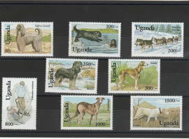 Ouganda 1993 Faune Chiens 8 Val MNH MF57141