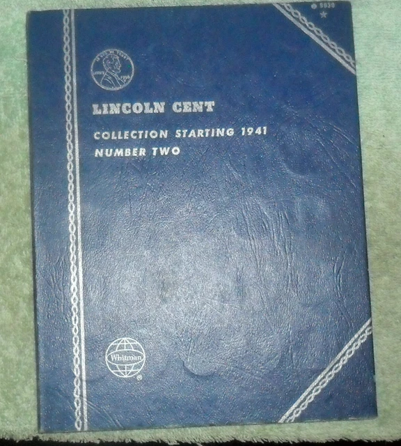 JB RFM 76245 Whitman Coin Folder Lincoln Cent Collection Number 2 Starting 1941-