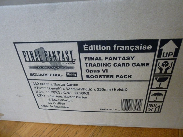 FINAL FANTASY OPUS VI Master CARTON 432 packs 12 Booster Boxes FRENCH FRANCAISE
