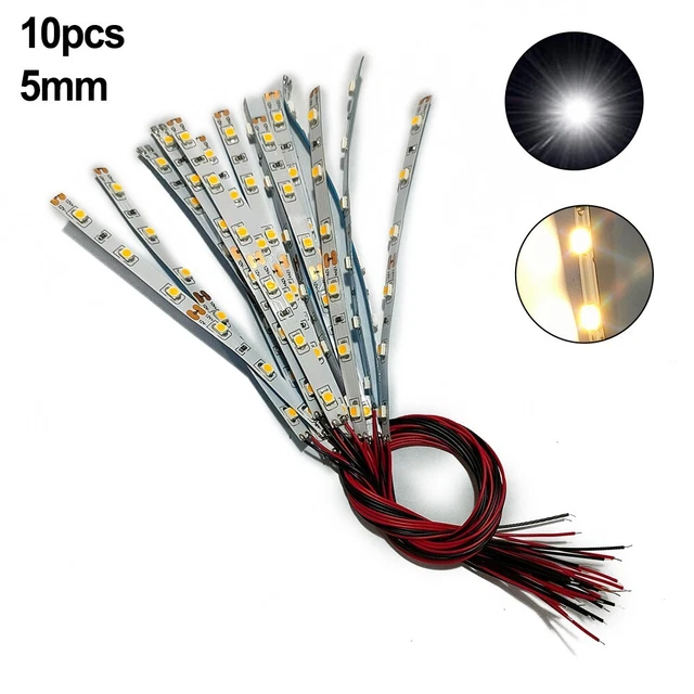 Striscia LED di alta qualità 10pz per illuminare accessori modello ferroviario