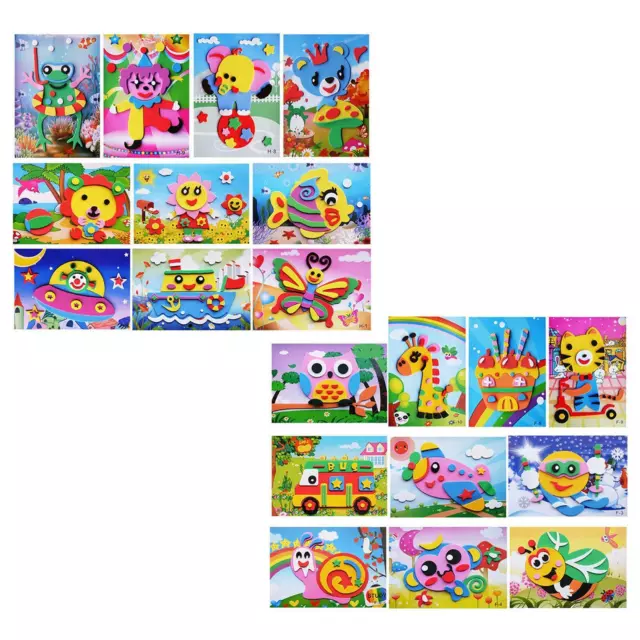 Fournitures d'autocollants en mousse DIY Making Material Package Learning Early