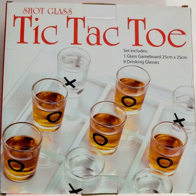 Tic tac toe Shot Glass Drinking Game