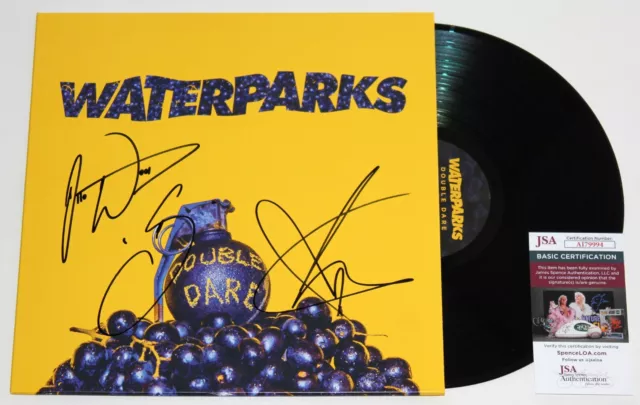 Waterparks Band Signed Double Dare Lp Vinyl Record Album Autographed +Jsa Coa