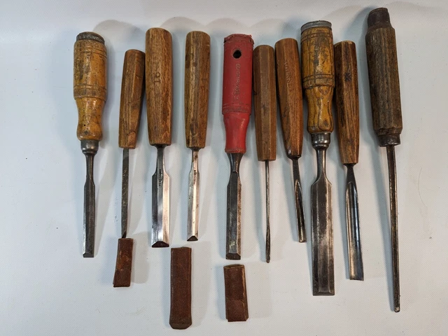 Anciens Outils Peugeot Frères - Ciseaux à Bois, Gouges De Menuisier & Charpentier Vintage - Occasion En Bon état