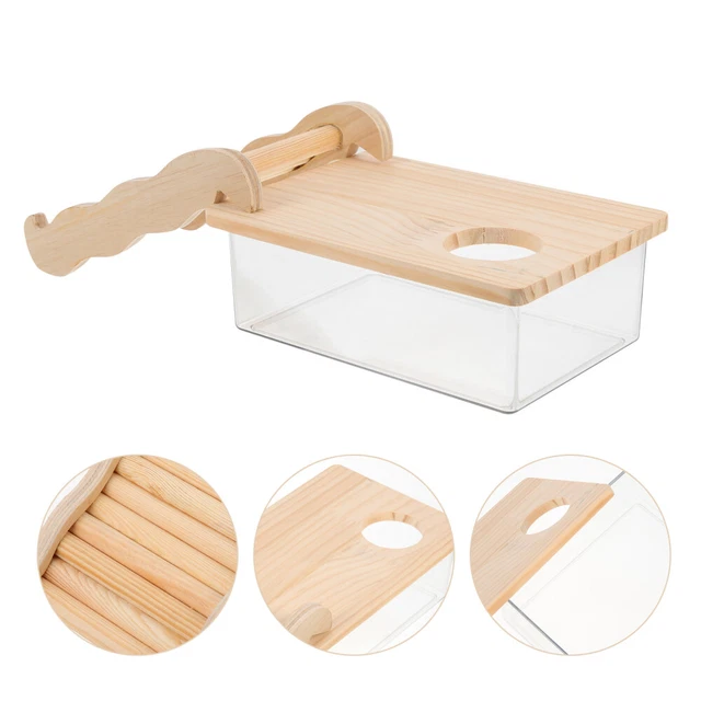 1 juego caja de baño de arena para mascotas baño hámster hámster baño de arena