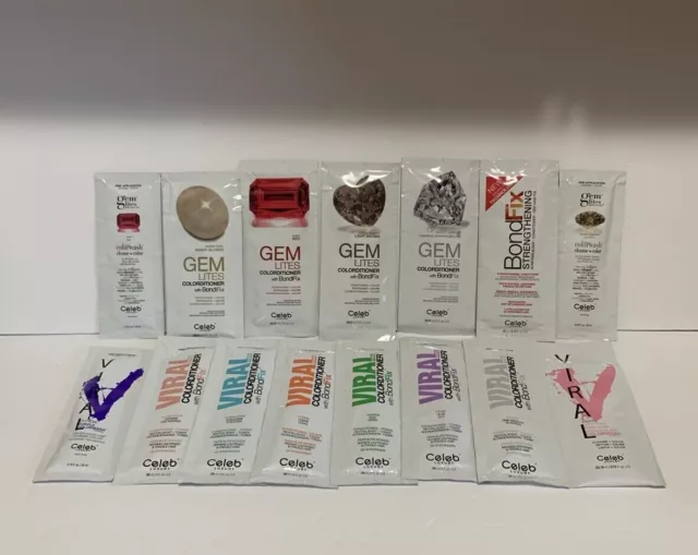 Celeb Luxury VIRAL / GEM LITES Colorditioner ( X3 SAMPLE  PACKS ) (CHOOSE YOURS)