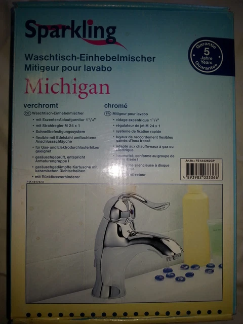 IMEX Waschtischarmatur – Einhebelmischer Matt Weiß, Serie Fidschi