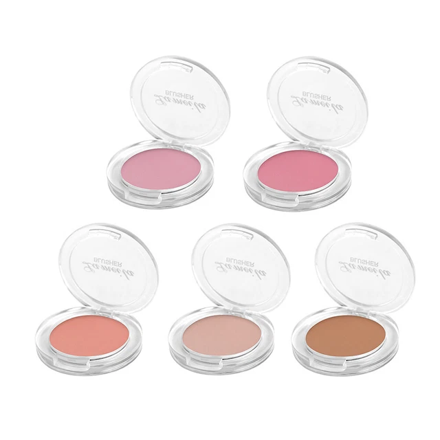 Rubor de té de leche paleta melocotón cara tinte mejilla rubor maquillaje en polvo sombra rojo