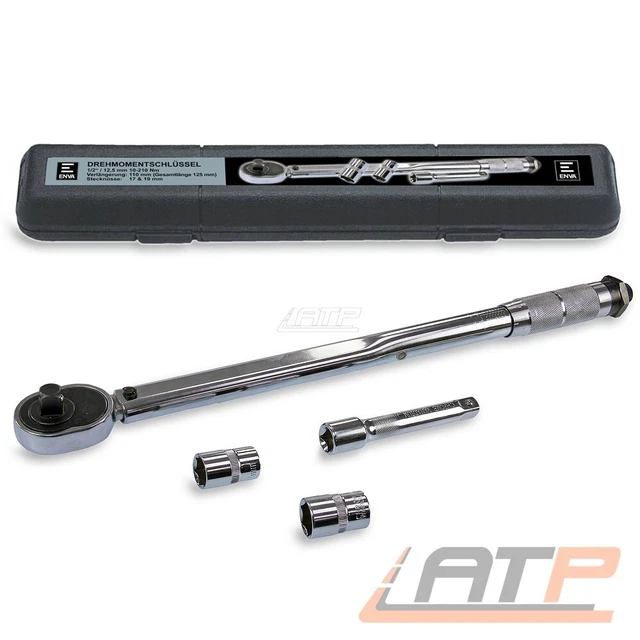 ENVA DREHMOMENT SCHLÜSSEL 1/2" VIERKANTANTRIEB 10-210 Nm UMSCHALTKNARRE 32092374