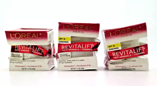 L'Oreal Paris Revitalift Anti-Wrinkle + Firming SPF 18 Sunscreen 1.7 oz / 48 g